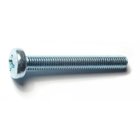 Midwest Fastener M8-1.25 x 60 mm Phillips Pan Machine Screw, Zinc Plated Steel, 8 PK 78566